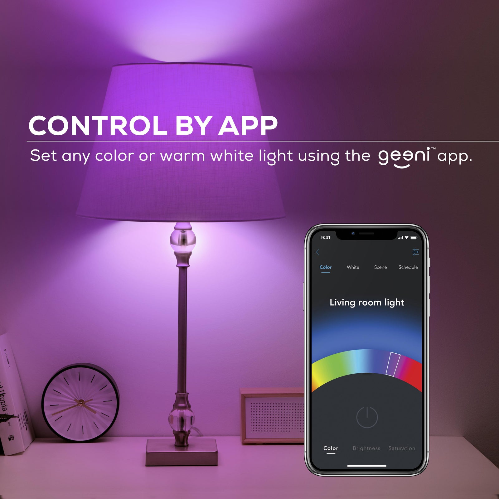 Innovations A21 Smart Multicolor LED Bulb, 75W, Dimmable, 2-Pack