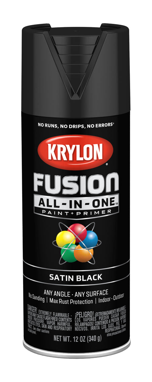 Fusion All-In-One, Satin, Black, 12 oz.